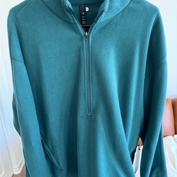 LuluLemon (NEW) Oversized-fit Fleece Half Zip Jasper Men’s Size L - Picture 3 of 10